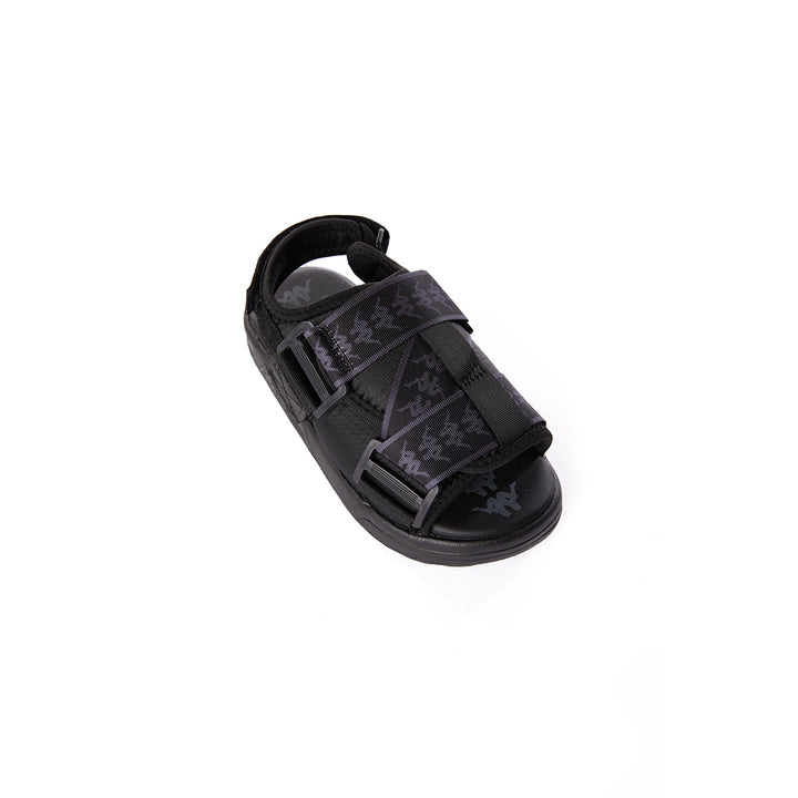 222 Banda Mitel 2 Toddlers Sandals - Black Grey