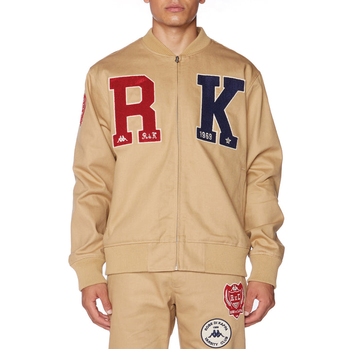 Robe Giovani Finale Varsity Jacket - Beige