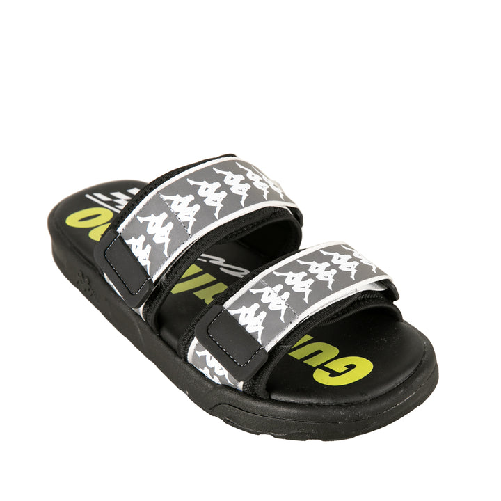 222 Banda Aster 1 Gumball 3000 Sandals - Black White Lime